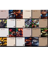 Coffee calendar 2024. Сoffee poster. Сoffee advent calendar. Wall calend... - £2.10 GBP