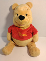 Walt Disney Winnie The Pooh Bear 14” Stuffed Plush Red Sweater AA Milne - £15.75 GBP