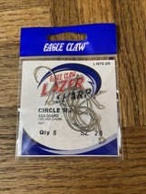 Eagle Claw Lazar Sharp Circle Sea Hook Size 2/0-BRAND NEW-SHIPS Same Bus Day - £9.52 GBP