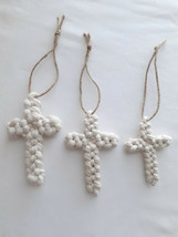 Cotton Rope Cross, Wall Cross, Religious Home Decor, Rope, Rustic Decor - £16.61 GBP