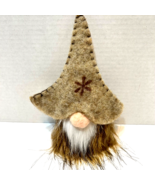 Vintage Handmade Tan Knome Childs Hand Puppet Felt and Faux Fur 8 x 6 inch - £13.80 GBP