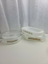 Vintage Anchor Hocking Baking Dish one Casserole W/Lid Two Loaf Pan Dis ... - $1,091.91 MXN