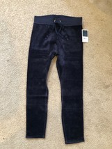 Juicy Couture Black Label Stretch Velour Rodeo Drive Leggings Size XS NWT Blue - £29.26 GBP