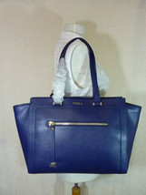 NWT FURLA Navy Blue Saffiano Leather Large Ginevra Tote Bag $498 - £342.12 GBP