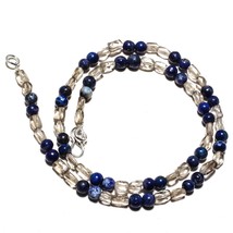 Smokey Topaz Natural Gemstone Beads Jewelry Necklace 17&quot; 76 Ct. KB-1011 - £8.68 GBP