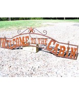 Outdoor Welcome to the CABIN Sign Metal Art Wall Entry Fence or Gate 44 ... - £99.90 GBP