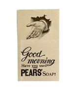 Pears Soap 1894 Advertisement Victorian Hygiene Good Morning ADBN1aaa - $19.99