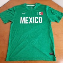 MITRE  Mexico Futbol Soccer T-Shirt Color Green Men&#39;s size S - $11.79