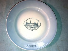 Vintage Kronberg 6 in Blue &amp; White Plate Castle - £12.76 GBP