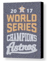 Houston Astros 2017 World Series Roster List Mosaic Framed Print Lim. Ed... - $19.19