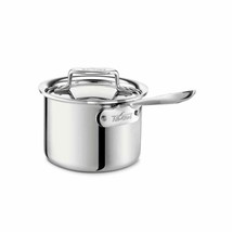 All-Clad D5 Polished 18/10 Stainless Steel 5-Ply Bonded 2 qt Sauce Pan N... - £51.75 GBP