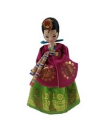 Korean Native Traditional Doll Plastic Base Colorful Fabric  - $19.78