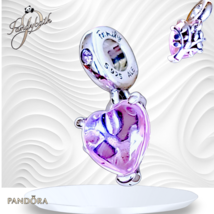 Pandora Pink Family Tree Heart Dangle Charm #792654C01 US SELLER - $743.14 MXN