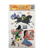 Disney&#39;s Mulan Reusable Static Window Cling Decorations 1 Sheet Per Package - $4.95
