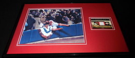 Johnny Bench Framed 11x17 Game Used Jersey &amp; Photo Display Reds - £58.66 GBP