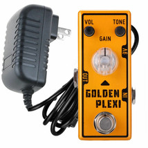 Tone City Golden Plexi Distortion + Power Supply Guitar Effect Compact P... - $56.80