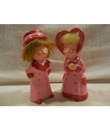 Vintage Napco Japan Ceramic Valentine Boy Girl Kissing Figurines C-8517 - $567.68 MXN