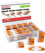 WAGO 221 Lever Nuts 28Pc Assortment: 221-2401, 221-412, 221-413, 221-415 - £24.05 GBP