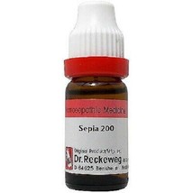 Dr Reckeweg Sepia 200 Ch Dilution 11ml Homeopathy Homeopathic Remedy - £9.40 GBP