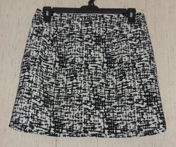 Excellent Womens Kenneth Cole Reaction Black &amp; White Abstract Lined Skirt Size 8 - £19.82 GBP