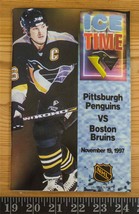 Pittsburgh Penguins Ice Time Game Program Vtg Lemieux Retired Number 199... - £12.40 GBP
