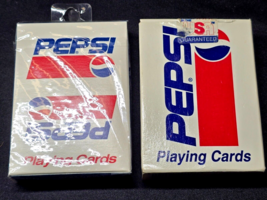 Vintage PEPSI COLA Playing Card Decks By HOYLE - 1 Sealed, 1 Open Box NO... - $22.12 CAD