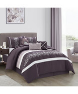 Viena Purple Microfiber 7 Piece Comforter Set By nanshing America Retail... - $68.80