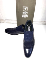 Stacy Adams Mens Navy Leather / suede WingTip Oxford  Dress Shoes  10 1/... - $82.47