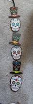Halloween Sugar Skull Day of the Dead Wall Hanging Decor 27&quot; Greenbrier Intl - £7.58 GBP