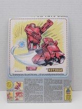 VTG Go Bots Scooter Post Cereal Iron On Tonka 1985 6.25&quot; x 6.25&quot; - £27.96 GBP