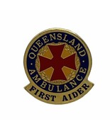 Queensland Australia Ambulance First Aider Emergency EMT Rescue Enamel H... - £8.98 GBP