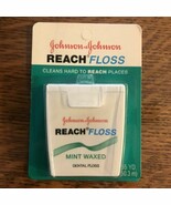REACH Vintage 90s Dental Floss Mint Waxed 1995 Johnson &amp; Johnson 55 yd N... - $27.23 CAD