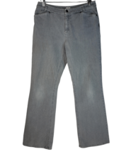 J Jill Stretch Gray Bootcut Denim 5 Pocket Zip Up Casual Jeans Women&#39;s S... - £38.91 GBP