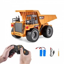 RC Remote Control Dump Truck Toy Construction Vehicle Toy 9CH 1:18 Scale - £43.87 GBP