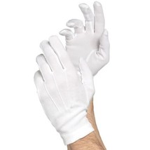 White Cotton Santa Glove Gloves Costume Adult - £3.94 GBP