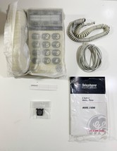 Vintage GE Corded White Telephone Easy Dail Memory Phone 2-9266 Original... - $14.84