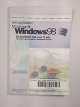 Microsoft Windows 98 Getting Started  Guide Manual Book - £3.95 GBP