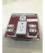 Travel Smart Conair 1875 Watt Converter and Worldwide Adapter Set White  - $16.48 CAD