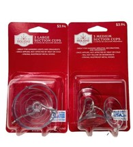 Holiday Time Christmas 2 Large And 3 Medium Suction Cups For Ornaments Or Lights - $10.87