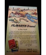 VTG Linen Postcard #2 Death Brand Oren Arnold Dramatic True Stories Wild... - $16.73 CAD
