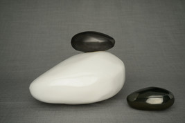 Elegant Stone shaped Ceramic Cremation ashes urn.Unique memorial funeral... - £316.50 GBP