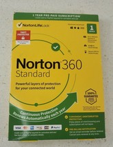 New Norton 360 Standard 1 Year- 1 Device US Canada - Real-Time Threat Pr... - $27.93