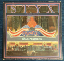STYX Paradise Gala Premiere 1981 A&amp;M Vinyl Record LP Album Laser Etched ... - £11.35 GBP