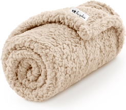 Premium Fleece Dog Puppy Blanket Soft Pet Sherpa Calming Cat Blanket Throw for S - £11.39 GBP