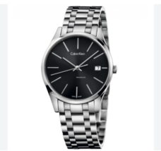 Calvin Klein CK Men's K4N23141 Time Silver Steel Watch - £235.26 GBP