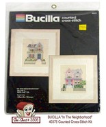 BUCILLA In The Neighborhood 40375 Counted Cross-Stitching Kit - £11.75 GBP