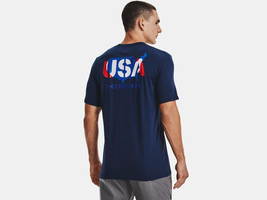 Mens Under Armour UA Freedom USA Short Sleeve T-Shirt - XXL &amp; XL - NWT - £14.94 GBP