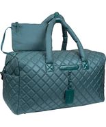 Joan &amp; David Quilted Duffle Bag - 22" Parachute Nylon Weekender - $88.11