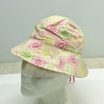 GYMBOREE Bucket Hat Cap Pink Green Yellow Size Small Medium 3-4 Years Girl - £10.12 GBP