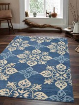 Glitzy Rugs UBSK00661T0003A16 8 x 11 ft. Hand Tufted Wool Floral Area Rug, B - £280.43 GBP